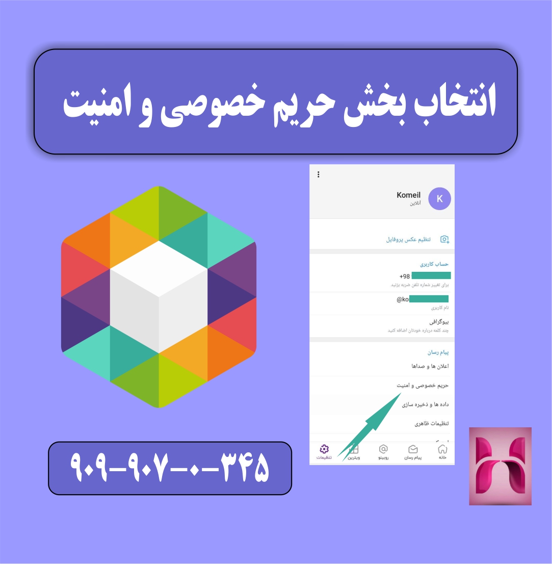 قسمت حریم خصوصی و امنیت